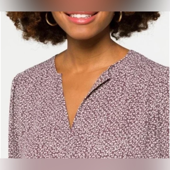 Anthropologie Blouse Maeve Monday Fun Amiyah Blouse Purple STITCH FIX NWT Large - Picture 2 of 7